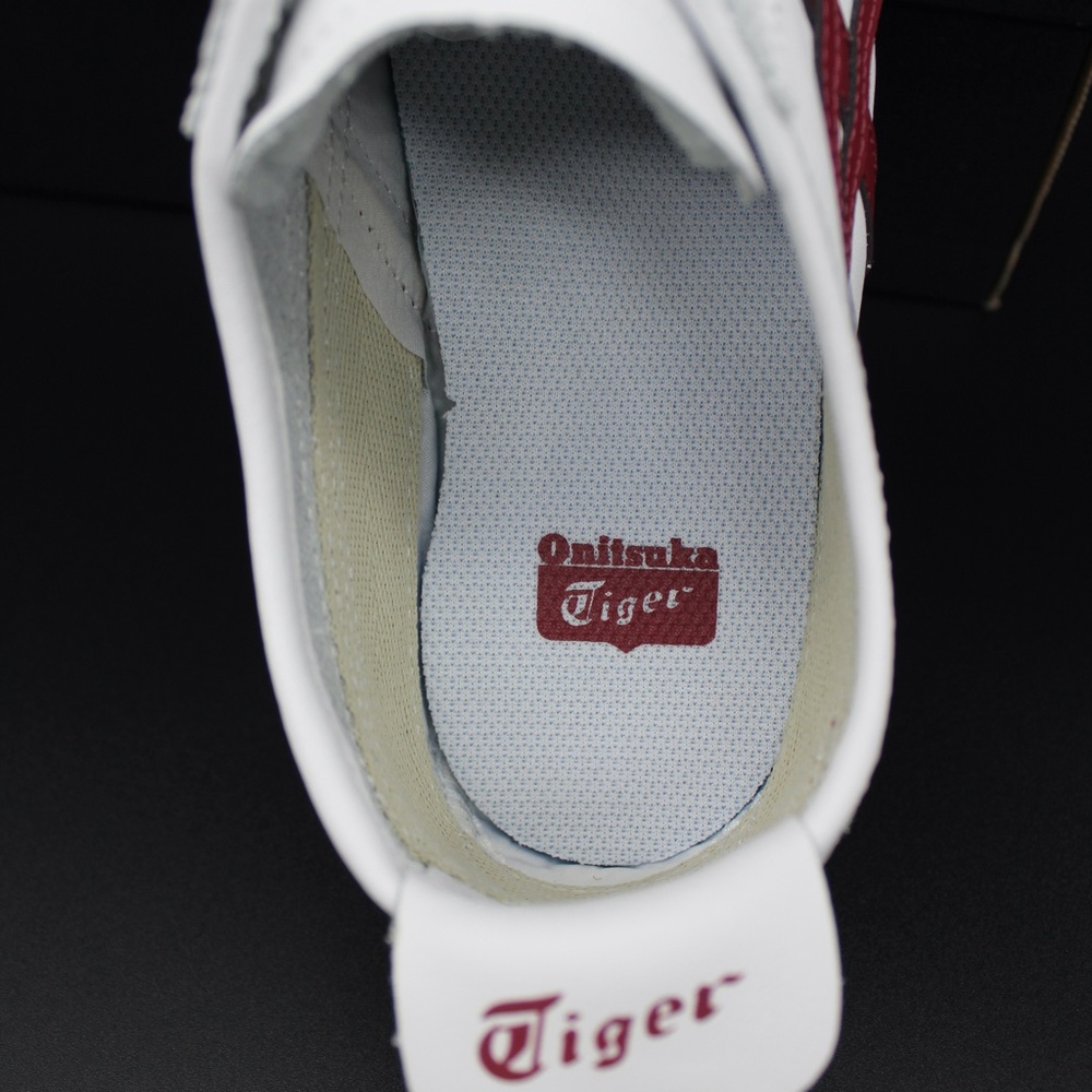 ASICS ONITSUKA D4J2L-0125 White Burgandy Mexico 66 Unisex fashion Sneakers - Picture 9 of 10